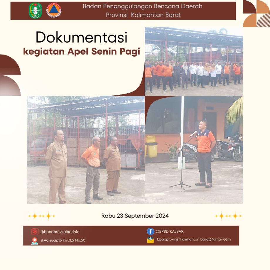 Dokumentasi Kegiatan Apel Pagi Tanggal 23 September 2024