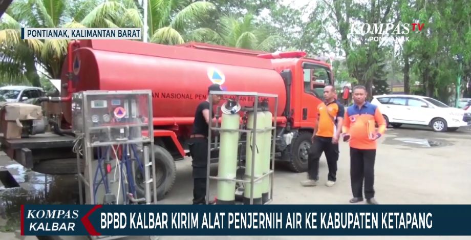 BPBD Kirim Alat Penjernih Air Untuk Korban Banjir di Kabupaten Ketapang