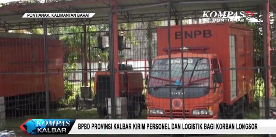 BPBD Kalbar Kirim Personel & Logistik Bagi Korban Longsor